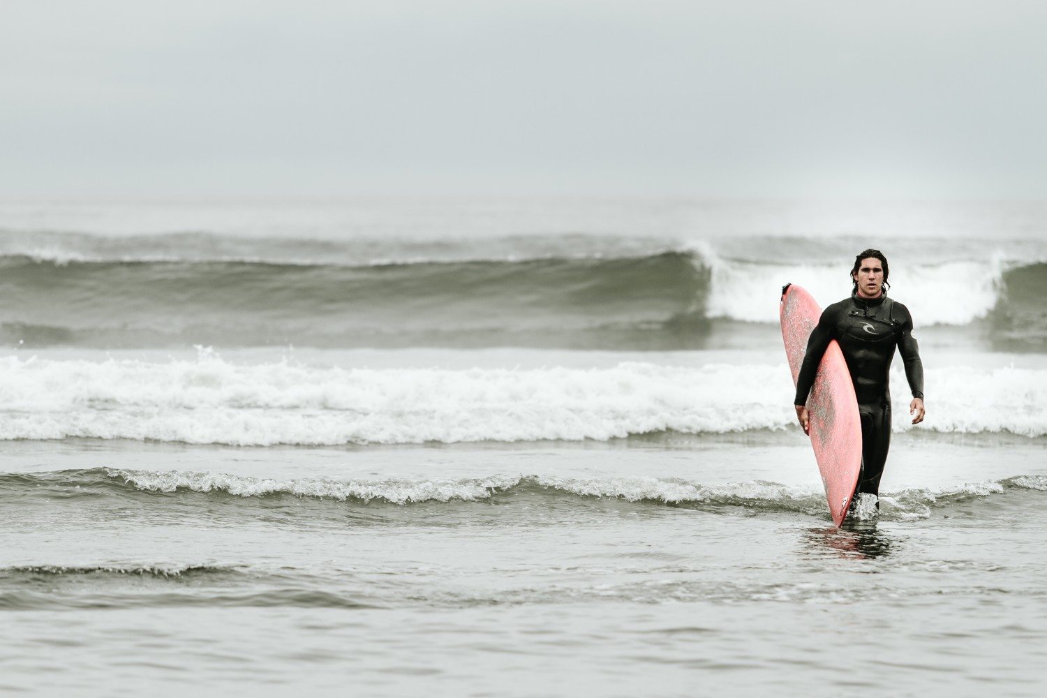 Tyrell Mara surfing in Tofino